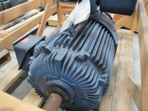 MOTOR, ELECTRIC TYPE, 100 HORSEPOWER, 460/3/60 ELEC RATING, 1800 RPM, 405T FRAME, 114 AMPS, TEBC ENCLOSURE, INVERTER, PREMIUM SEVIRE DUTY, 1.0 SERVICE FACTOR. MAIN HOIST, CLASS H INSUL, 435 AMPLR, W/110V/126W HEATER, LAKESHORE SL56 ENCODER. NEMA 4 SERIES86,000 SERIES BRAKE, 500 FTLBS, W/SPACE HEATER, CLASS H. PART # 9H405THFS8340ANW (W-44) LOADING & HANDLING FEE $15-